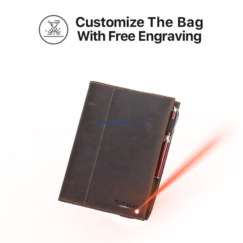 Leatherwork Journal - غلاف مجلة T3LB المحمول مع صفحات