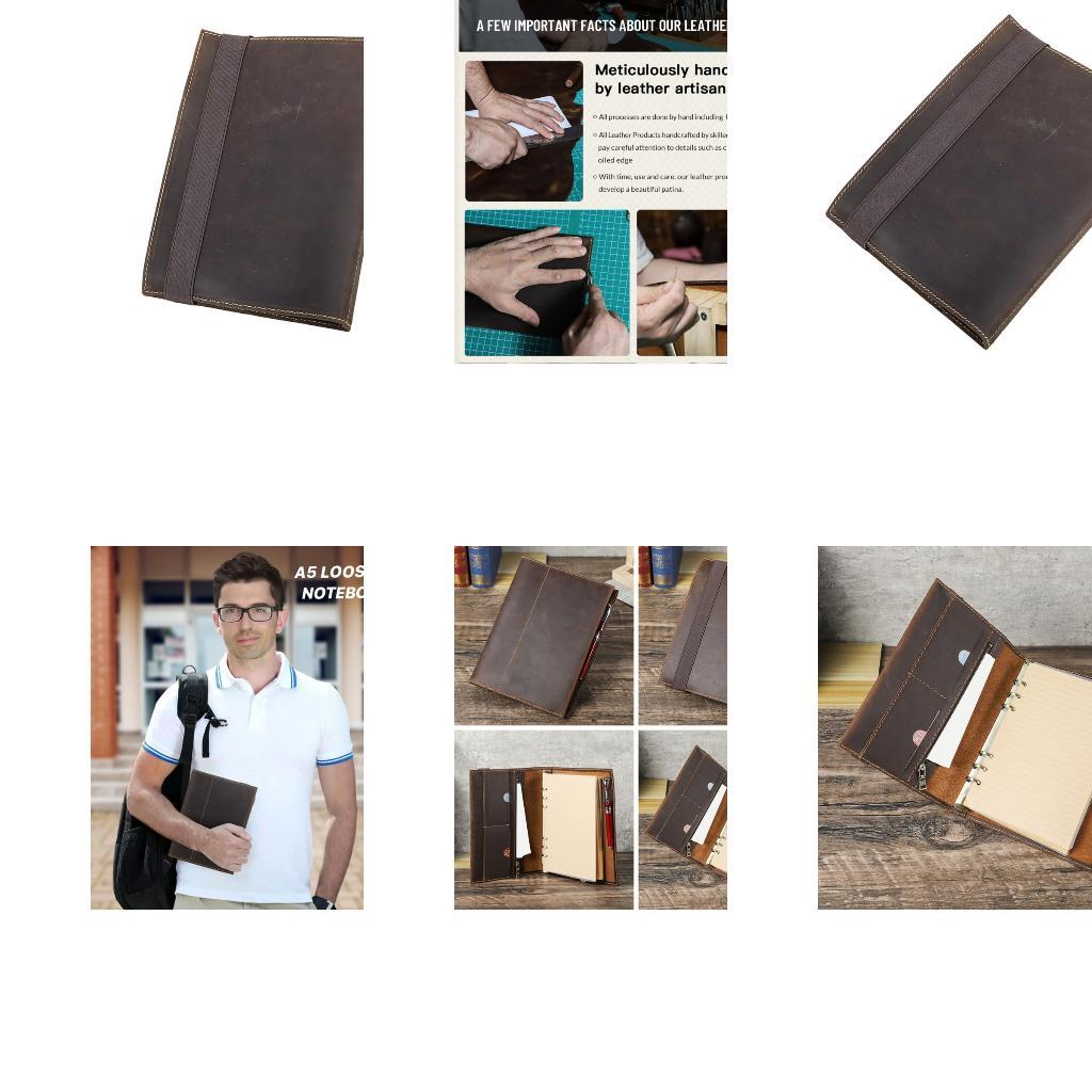 Leatherwork Journal - مجلة جلدية للمدرسة والعمل والسفر للاستخدام