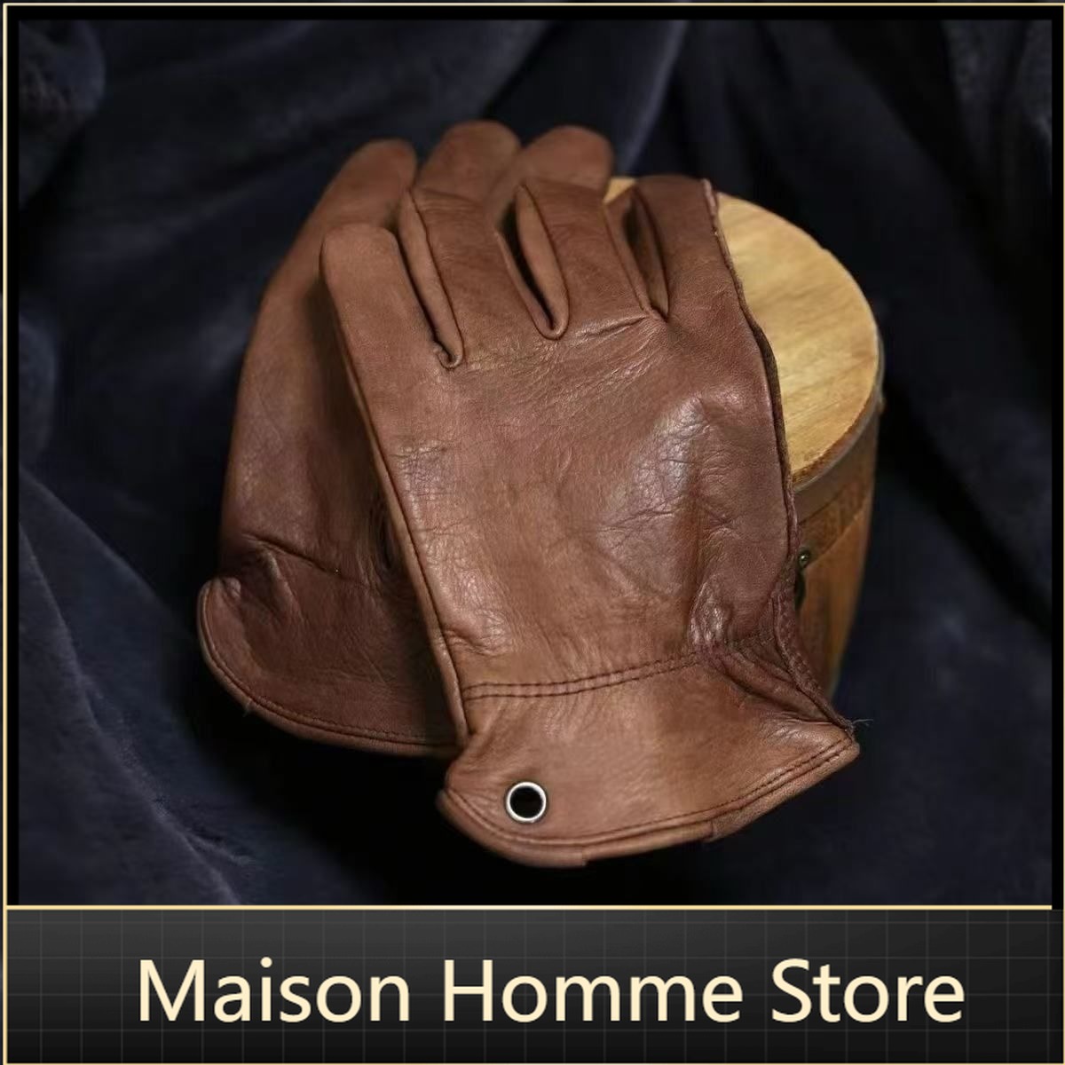 Leather Work Factory - قفازات من جلد البقر عالي الجودة