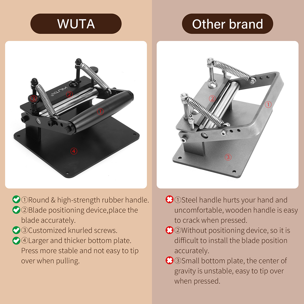 WUTA دليل الجلود آلة التزلج قط - مراجعة Skiver Leather Thin وسعره