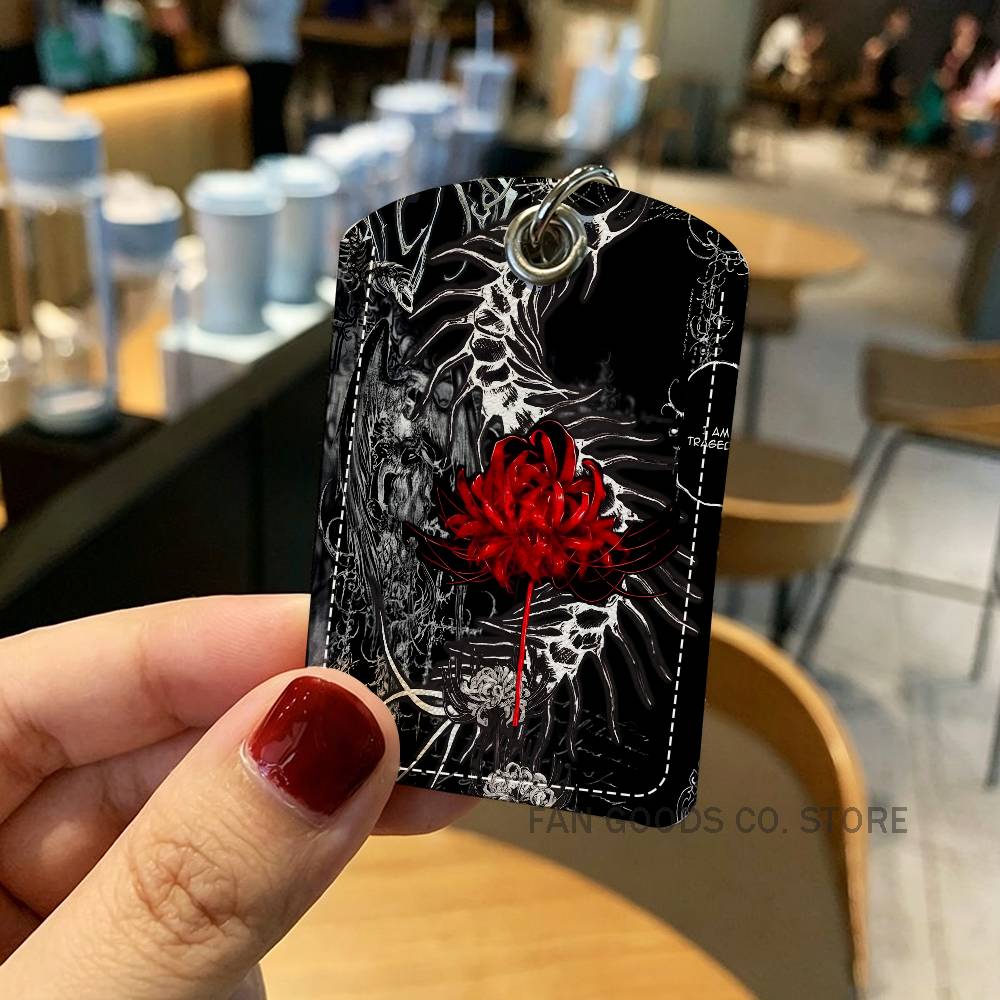 حامل بطاقات ياباني بتصميم زهرة - مراجعة Leather Work Leather وسعره