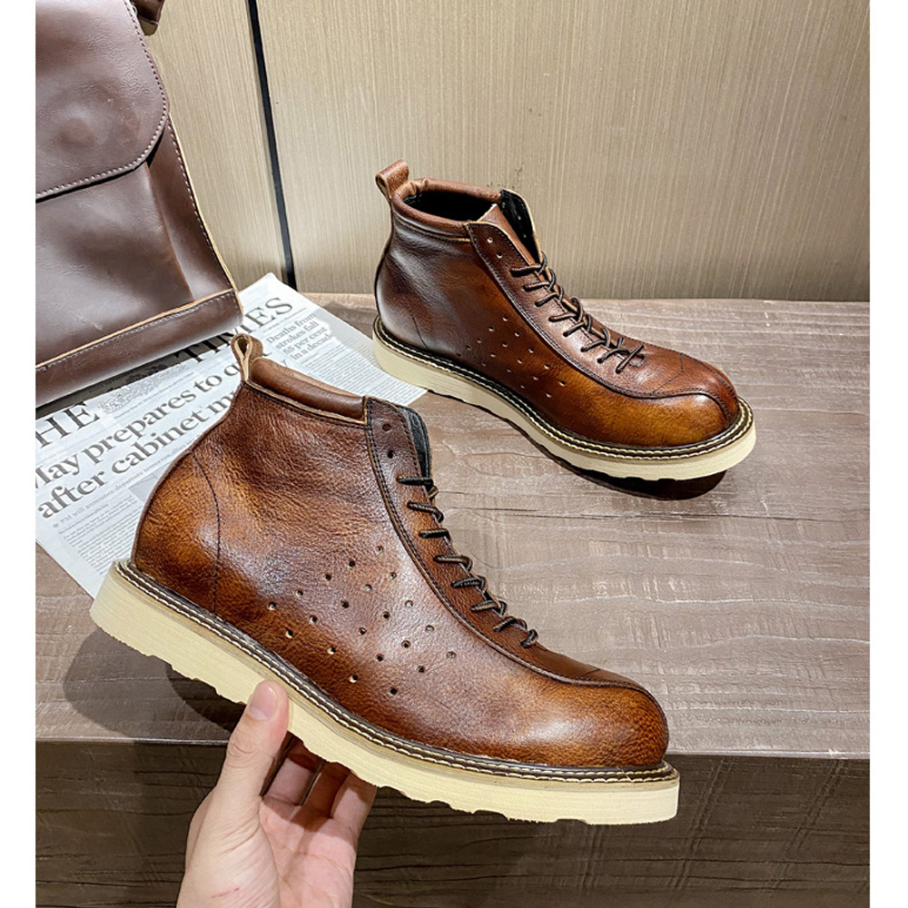 أحذية تشيلسي مفرغة من الجلد ال - مراجعة Leather Work Western وسعره