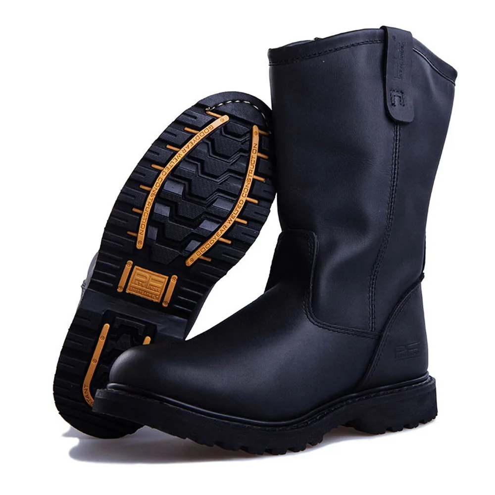 Pf الرجال جلد طبيعي Goodyear W - مراجعة Leather Work Western وسعره