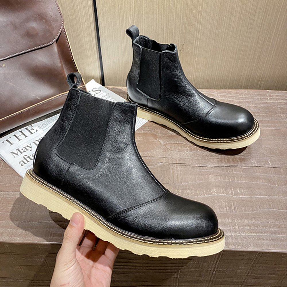 الرجعية الرجال جلد طبيعي تشيلس - مراجعة Leather Work Western وسعره