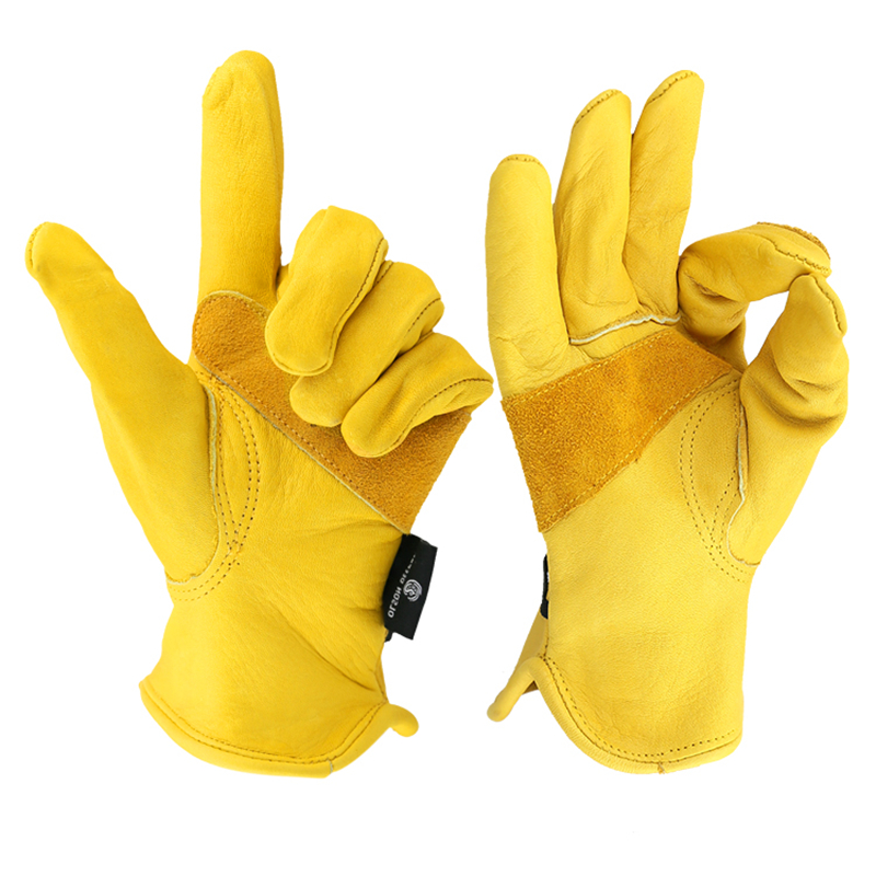 قفازات عمل من جلد البقر ، قفاز - مراجعة Leather Work Factory وسعره