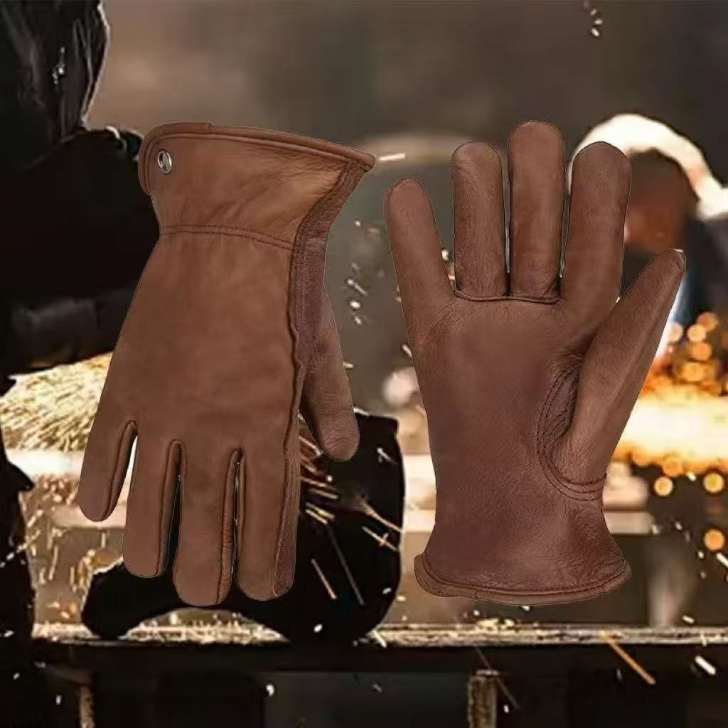 قفازات من جلد البقر عالي الجود - مراجعة Leather Work Factory وسعره